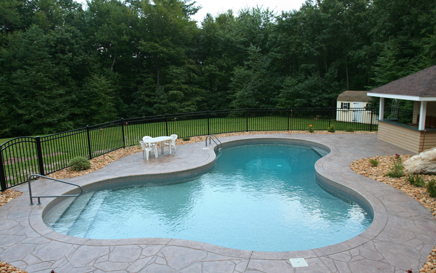 Completed fence project framing a residential outdoor living space